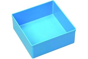 10 Einsatzboxen Allit EuroPlus Insert 63/1-63/5 Industrienorm Kleinteilemagazin Werkzeugaufbewahrung (Gr. 3 / Blau)