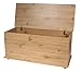 Ottoman Storage Chest, Toy Chest Blanket or Bedding Box Cambridge Pine Effect