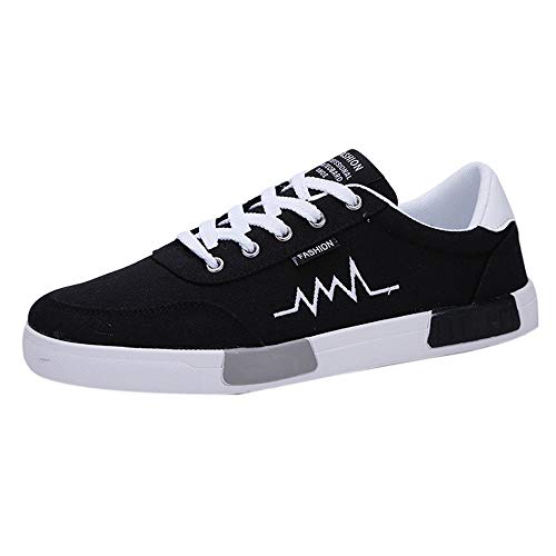Preisvergleich Produktbild Sannysis Segeltuchschuhe Herren Männer Freizeitschuhe Verschleißfeste Schuhe Bequeme Round Toe Lace up Flat Sneaker Bootsschuhe Größe 39-44