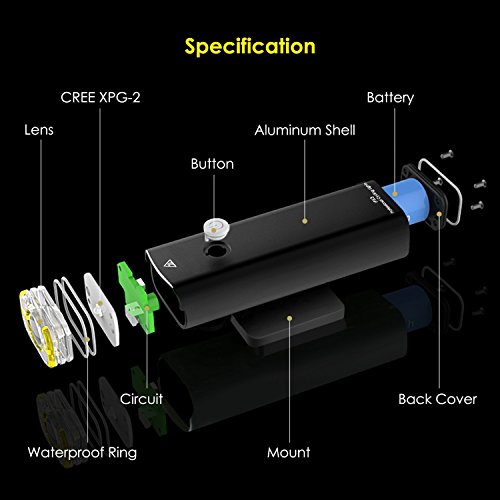 LED FahrradLicht, FisherMo Super Hell USB Wiederaufladbare Fahrradlampen Set, IPX4 Wasserdicht Fahrrad Rücklicht Frontlicht mit Einzigartig Halter für Alle Fahrräder Radfahren - 3