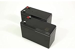 Eaton - Batteries de Remplacement pour Onduleur Eaton EL1600USBFR/EL1600USBIEC/5S1500I/ELP1600FR/ELP1600IEC - Noir