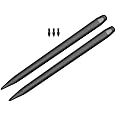 Professional Stylus For Maxhub, Samsung, Benq, LG, Viewsonic Interactive Flat Panels, Smart Boards, Digital Boards - 2 Stylus With 3 Replacement NIBS For Touchscreen Device Devices, Black