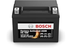 Bosch FA100 - Batteria AGM per motocicli - 12V 55A 4Ah - Adatta per moto, motociclette, enduro, scooter, quad, moto d'acqua - Compatibile M4F17, BB4L-B, BTB4L