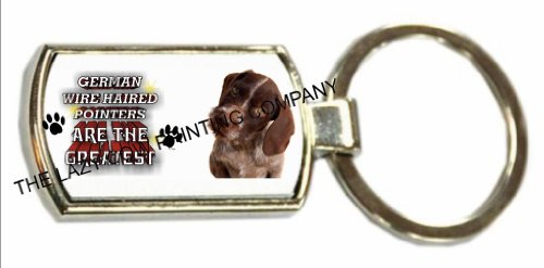 The Lazy Cow Llavero Cromado con Puntero alemán ATG 116