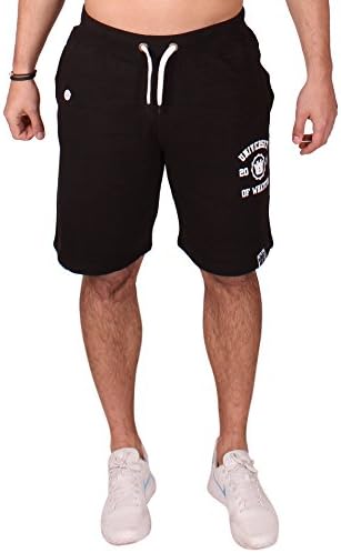 Uni of Whatever Black Gym Shorts for men Heavyweight sweatshorts Black XL Casual short