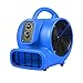 Produktbild Unbekannt Mehrzweck Mini Mighty Air Mover, gewerblicher Lüfter mit Steckdosen und Timer für die Wiederherstellung, Reinigung, Heim- und Sanitärnutzung - 3 Geschwindigkeiten, Blau