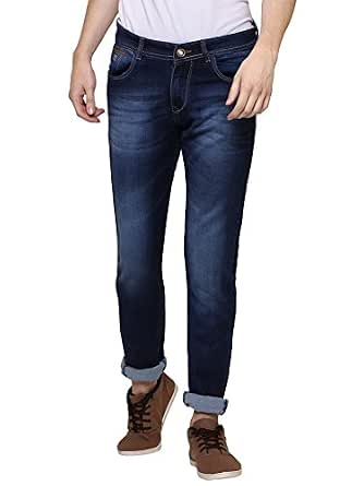 YANKEE Shadow Blue Cotton Men's Jeans 