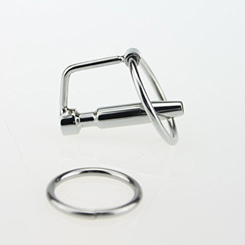 Babysbreath Edelstahl Hollow Urethral Sounding Dilatoren Penis Plug mit Glans Ringe Katheter - 4