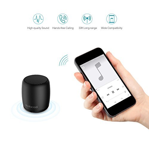 Dodocool - Minialtavoz inal mbrico port til y recargable con conexi n por Bluetooth funci n de mando a distancia para fotos y selfies y funci n de manos libres compatible con la mayor a de los tel fonos tabletas ordenadores y otros dispositivos color negro reviews Dodocool - Minialtavoz inal mbrico port til y recargable con conexi n por Bluetooth funci n de mando a distancia para fotos y selfies y funci n de manos libres compatible con la mayor a de los tel fonos tabletas ordenadores y otros dispositivos color negro