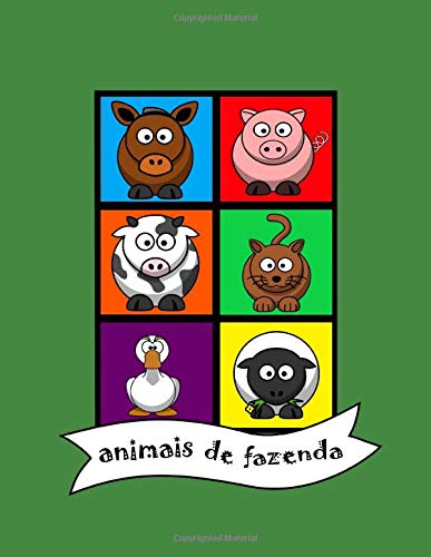 animais de fazenda: Livro para colorir infantil, para crianças, livro de atividade do bebê para crianças de 1-4 anos, meninos ou meninas, pré-escolar, ... grandes simples, jardim de infância, berçário