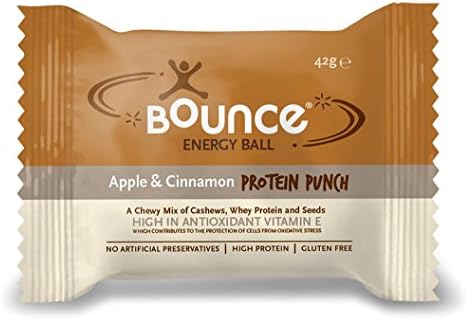 Bounce Foods Apple and Cinnamon Protein Punch Energy Ball (Pack of 40)