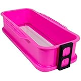Lily Cook KP5154 - Molde para tarta con base separable (silicona, 13,1 x 6,7 x 30,5 cm), color rosa, azul y verde