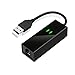 Produktbild InVaFoCo Externes USB Fax Modem mit 56K Daten Direktwahl, Sprache, Fax Automatische Wählfunktion - USB-Telefon / Internet / Fax Modem V.92 für Windows / Mac OS