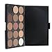 Segolike Fashion 15 Colors Matte Shimmer Pigment Eyeshadow Palette Cosmetic Set Earth Warm Nude Eye Shadow Smoky Eye Makeup Kit - #1 RS.335.00