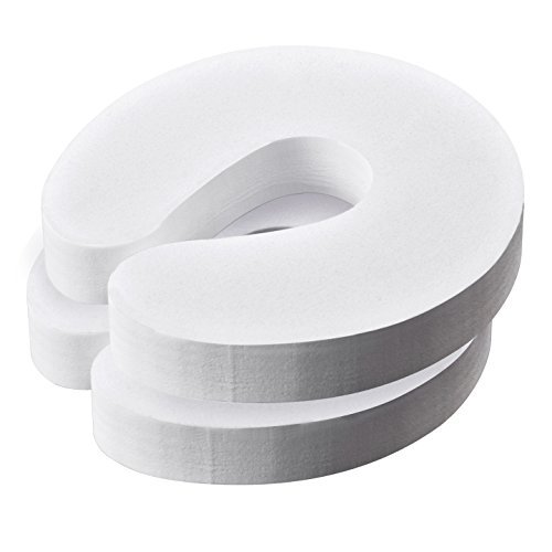 Mombella® EVA Foam Door Slam Stopper Children Finger Pinch Guard 2 Pcs Best Buy Value Pack 2 Colors (White)