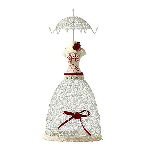 Preisvergleich Produktbild O&YQ Europäische Schmuck Ausstellungsstand Hohl Schmuck Lagerregal Halskette Schmuck Rahmen Armband Armband Rahmen Modell Stehen, Weiß