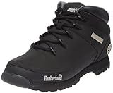 Forro de tela. Timberland Euro Sprint Hiker - Botas de Cuero Nobuck Hombre, Negro (Schwarz), 42