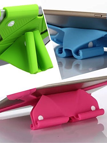 NEWSTYLE 8,9-10,5 Zoll Universal Tablet Ständer Halterung Hülle Ultra Slim Flexible Silikon Schutzhülle – Grün - 7