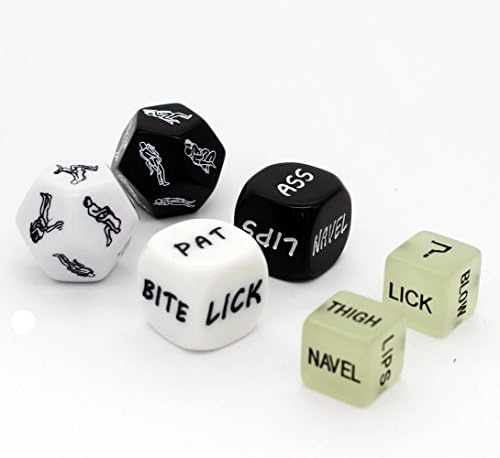 Love Dice for Couples Sweetheart Lover Funny Game Dice (Set of 6)