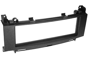 Audioproject A302- Façade autoradio Universel 1 DIN Compatible avec: Mercedes Benz A Klasse W169 C169 - B Klasse T245 - Sprinter 2 W906 Audi 5 - Noir