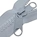 Produktbild Chunk Kunststoff-Reißverschluss #10, strapazierfähiger Outdoor-Reißverschluss, White - Twin Non Lock Puller, 3 meters with 3 slides