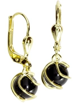 InCollections Damen-Ohrhänger 333/000 Gold mit Onyx 0080160102401