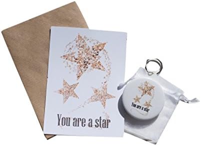You Are A Star Tree Wish Bracelet, Badge, Magnet, Keyring, Mirror Thanks Teacher Gift DD151 (Keyring)