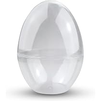 FGASAD 10 Uova Di Plastica Trasparente, 10 Cm, Da Appendere - 6