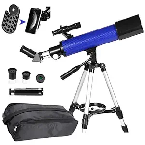 MaxUSee 70mm Telescope Focal Length 500mm for Kids Adults & Beginners, Travel Scope with Adjustable & Stable Tripod, Refractor Telescope with Carrying Bag and Phone Adapter