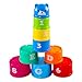 Produktbild 9 Stücke Zahlen Letters Folding Cup Stacking Pagoda Baby Pädagogische Kinder Spielzeug