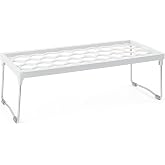 SUWORS Mini Dikd&ouml;rtgen Raf D&uuml;zenleyici &ndash; Pratik Mutfak & Dolap Organizeri, Katlanabilir Metal Ayaklı Dayanıklı Raf (30x15x14 