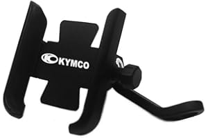 2BIRD Motorcycle Phone Holder, Handlebar GPS Aluminum Adjustable Phone Mount For KYMCO Like 150 200i Xciting 250 300 400i 400S 500 X-town 300i Downtown (Color : Black, Size : Mirror Type)