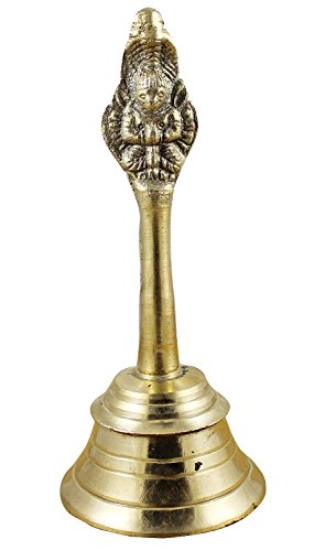 Pooja Art Brass Puja Bell (3.5x3.5x8 cm)