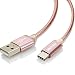 Produktbild USB C Kabel auf USB 3.0 MKOAWA® 1m/3,3ft USB Type C Ladekabel - für Type C Geräte, Samsung Galaxy Note 8, S8, HTC 10/U11, Nexus 5X/6P, Lumia 950/950XL, OnePlus 2/3, Nokia N1 Tablet und viele mehr - Rose Gold