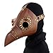 Produktbild KERVINFENDRIYUN YY4 Leder Steampunk Full Face Pest Arzt Vogel Maske Long & Short Nase Schnabel Faux Cosplay Halloween Weihnachten Kostüm Requisiten (Color : Style5)