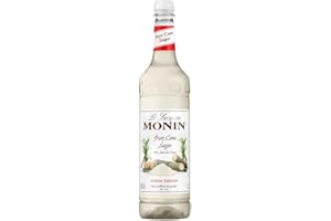 MONIN Premium Pure Cane Sugar Syrup 1L for Cocktails and Coffees. Vegan-Friendly, Allergen-Free, 100% Natural Flavours and Colourings