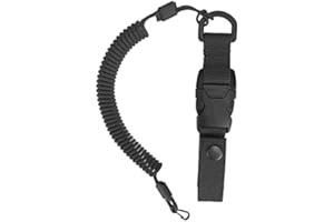 EdcX Paracord Nylon Tactical Lanyard, spiral cable, elastic key pendant made of Paracord, 4 types of fastening to choose from