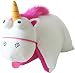Produktbild Despicable Me Unicorn 3D Character Fluffy Pillow Minion Einhorn Kuschel - Reisekissen für Kinder weiss - pink 35cm x 45cm