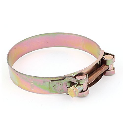 Preisvergleich Produktbild DealMux Turbo Intake Intercooler T Bolt Hose Clamp Clip Coupler Brass Tone