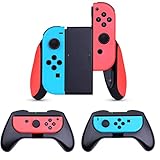 3en1 kit grips para Nintendo Switch Joy-Con - Diseña perfectamente para Nintendo Switch Joy-con Controlador.(con luz indicadora)