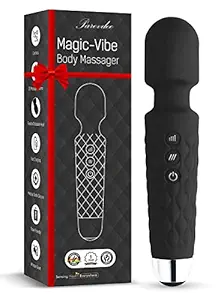 Parevdee Body Wand Cordless Battery Powered Personal Handheld Rechargeable Waterproof Mini Massager Machine For Women & Men Powerful Motor-20 pattern Vibration & 8 speeds Extra Long Battery -Flexible Neck Cordless for Shoulder Back Body Massage, Sports Recovery & Muscle-Body Massager Dual Wand Massage for Deep Muscles Pain Relief Relaxation( Multicolor)