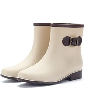 Wasser-Stiefel, KENO Elegante wasserdichte Stiefel / Gummi-Stiefeletten für Frauen, geeignet für schlechte Wetter...