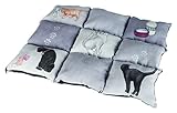 Muy ligero y compacto Trixie 37074 Manta Patchwork para Gatos, 45 x 55 cm, Gris
