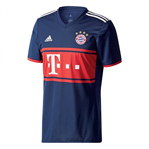adidas Herren FC Bayern Auswärts Trikot, Collegiate Navy/Fcb True Red, M