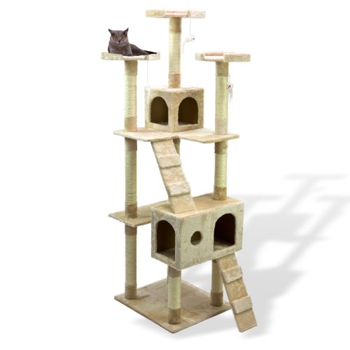 Preisvergleich Produktbild DEMA Katzen Kratzbaum Beige 180 cm
