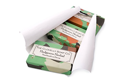 3 Pack Clovelly Soap Co natürliches, handgefertigtes Heckenkräuter-Seife für alle Hauttypen 100g - 2