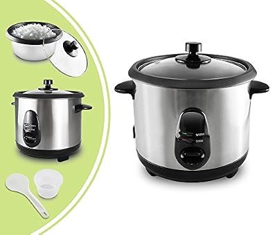 Domaier Leogreen - Cuiseur à Riz, Cuiseur Multi Fonction, 1 Litre(s), Matériau: Couvercle en verre