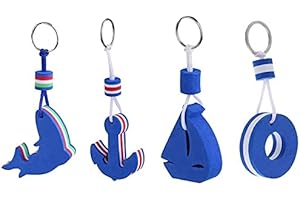 GIVBRO Diving Diver Galleggiante Portachiavi Barca Barca Boa Scuba Chiave Galleggiante per Kayak Canoa Marine Nautica Nautica 4 Pz