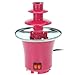 Produktbild Schokoladenbrunnen mit 3 Etagen - ideal für Schokoladenfondue, Farbe:Rosa