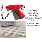 İşkur makina 4.4 MM Micro Fine Kısa Seffaf Kıl&ccedil;ık ve Etiket Takma Tabancası (Kuaf&ouml;r-Takım Elbise-Gelinlik&ccedil;iler)
